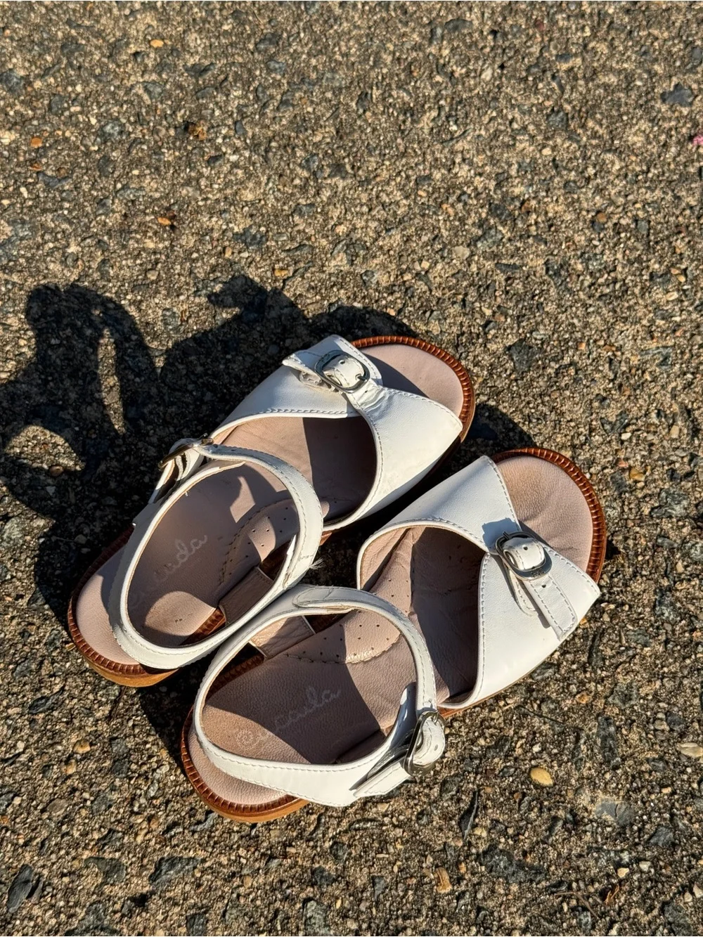 Cucada by Eli 1957 White Leather Sandals Kids Size 29 Made in Spain